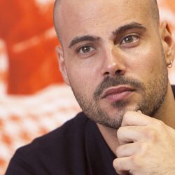 BARI, ITALY - MARCH 27:  Italian actor Marco D'Amore attends the 'Perez' Press Conference during Bifest 2015 on March 27, 2015 in Bari, Italy.  (Photo by Giovanni Marino/Getty Images